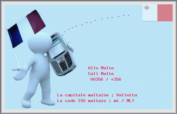 indicatif téléphonique Malte en image Malte