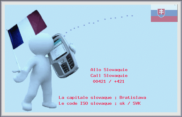 indicatif téléphonique Slovaquie en image Slovaquie